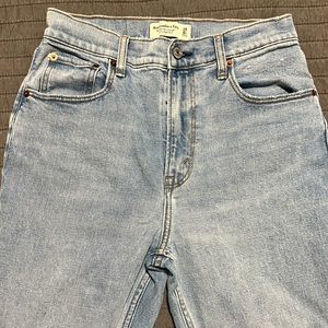A&F Light Wash Straight Leg Jeans